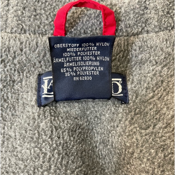 Vintage Lands End Jacket Coat Fleece Lined Full Zip Size Unisex Large 14-16 - Picture 9 of 9